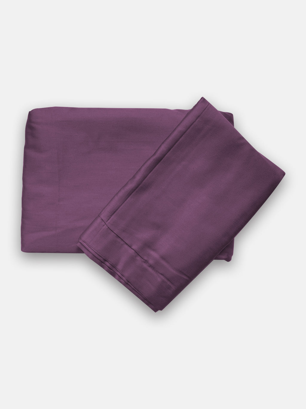 Plum Bedsheet with 2 pillow covers: 300 TC cotton