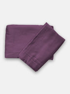 Plum Bedsheet with 2 pillow covers: 300 TC cotton