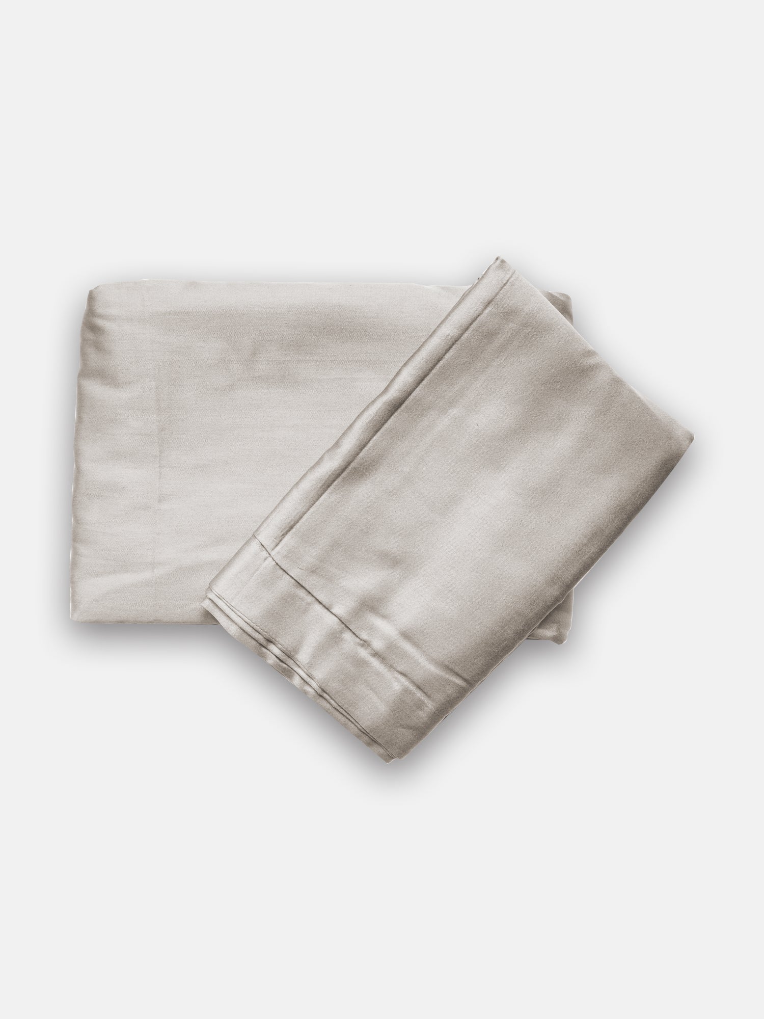 Light Grey Bedsheet with 2 pillow covers: 300 TC cotton
