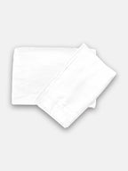 White Bedsheet with 2 pillow covers: 300 TC cotton