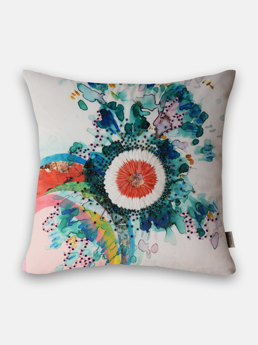 Embellished Garden Neerja Bloom Cushion
