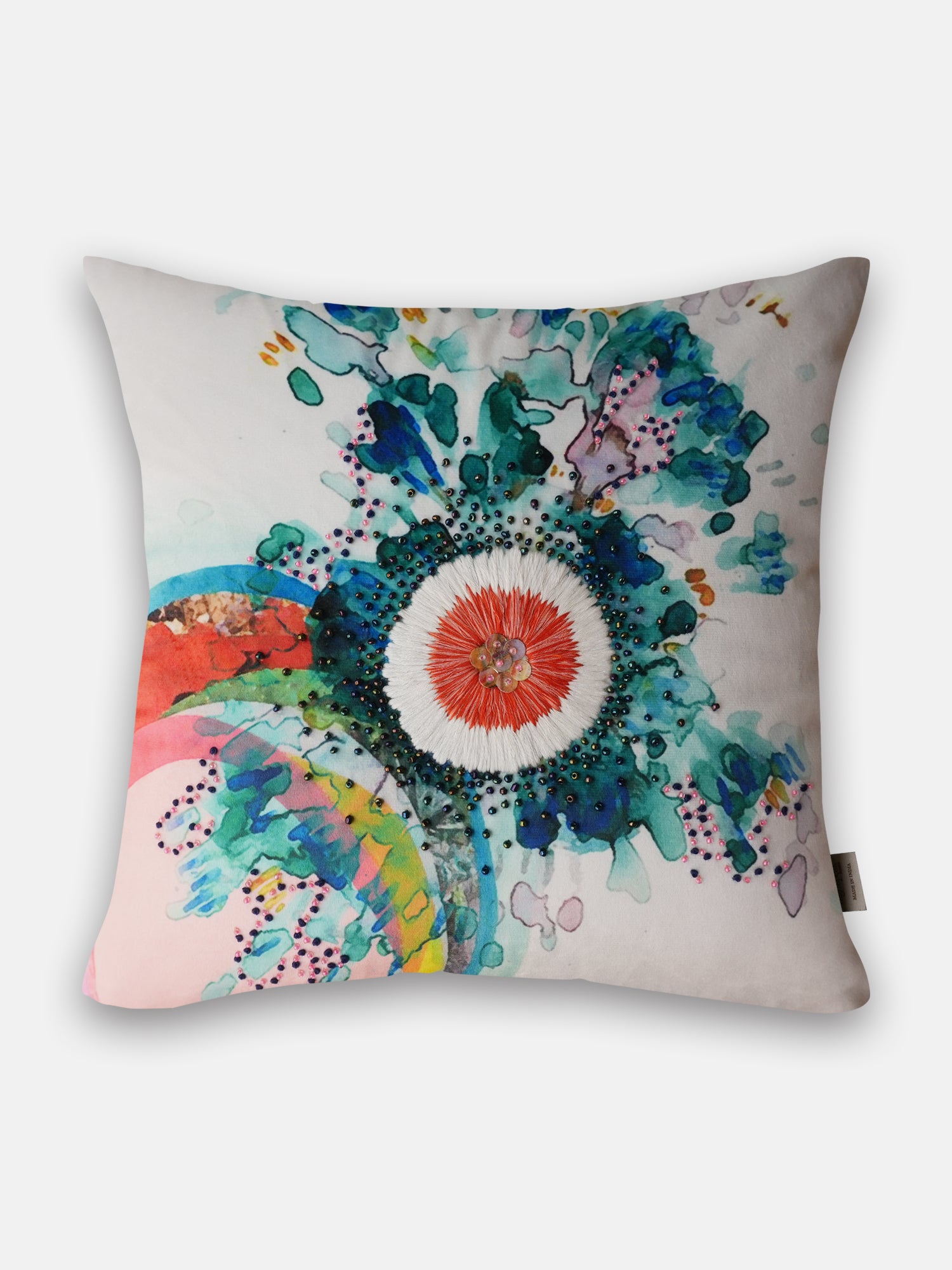 Embellished Garden Neerja Bloom Cushion