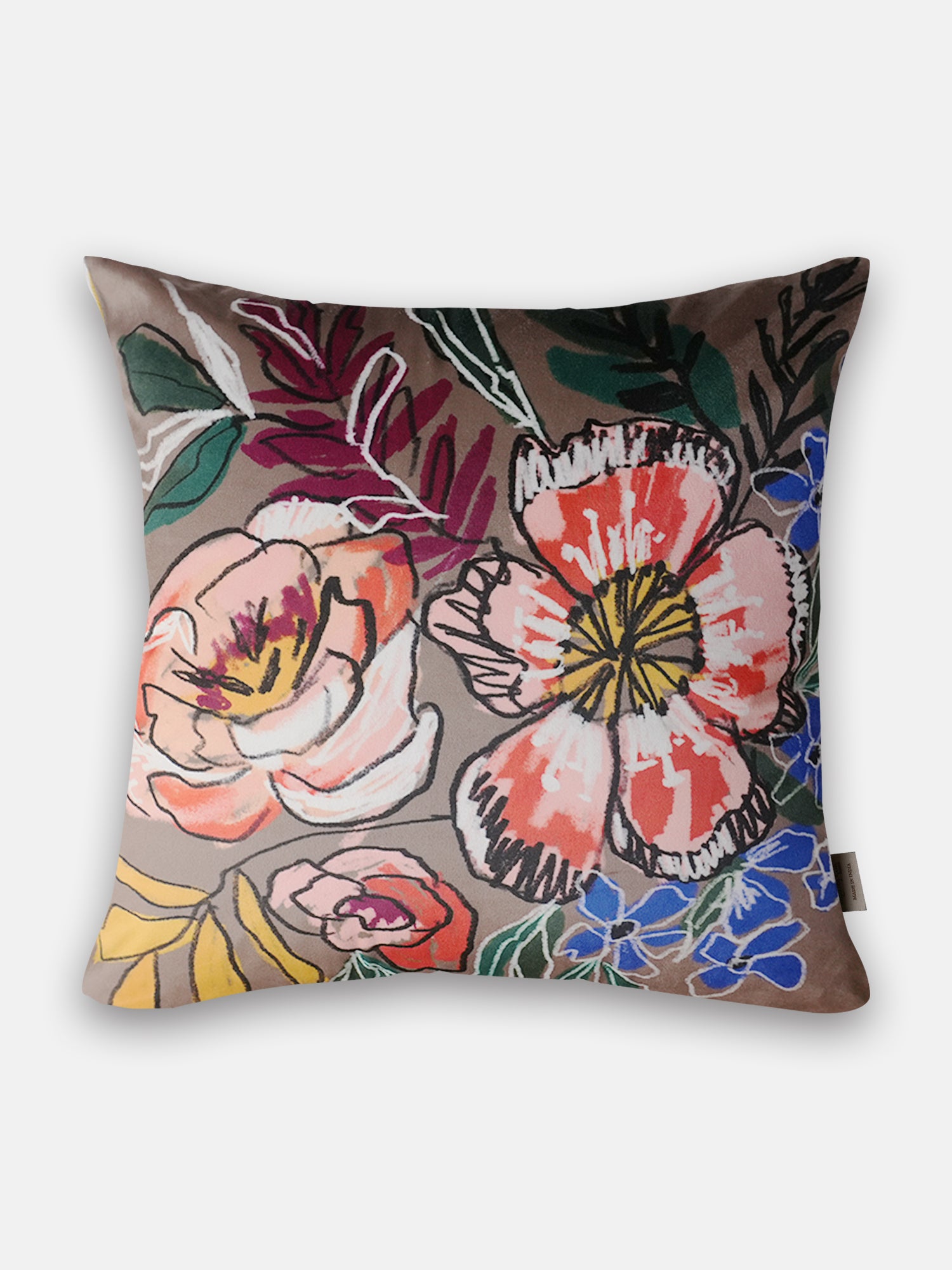 Embellished Garden Wildflower Meadow Cushion