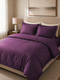 Plum Duvet Cover with 2 pillow covers:300 TC cotton