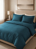 Dark Teal Duvet Cover with 2 pillow covers:300 TC cotton