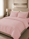 Baby Pink Duvet Cover with 2 pillow covers:300 TC cotton