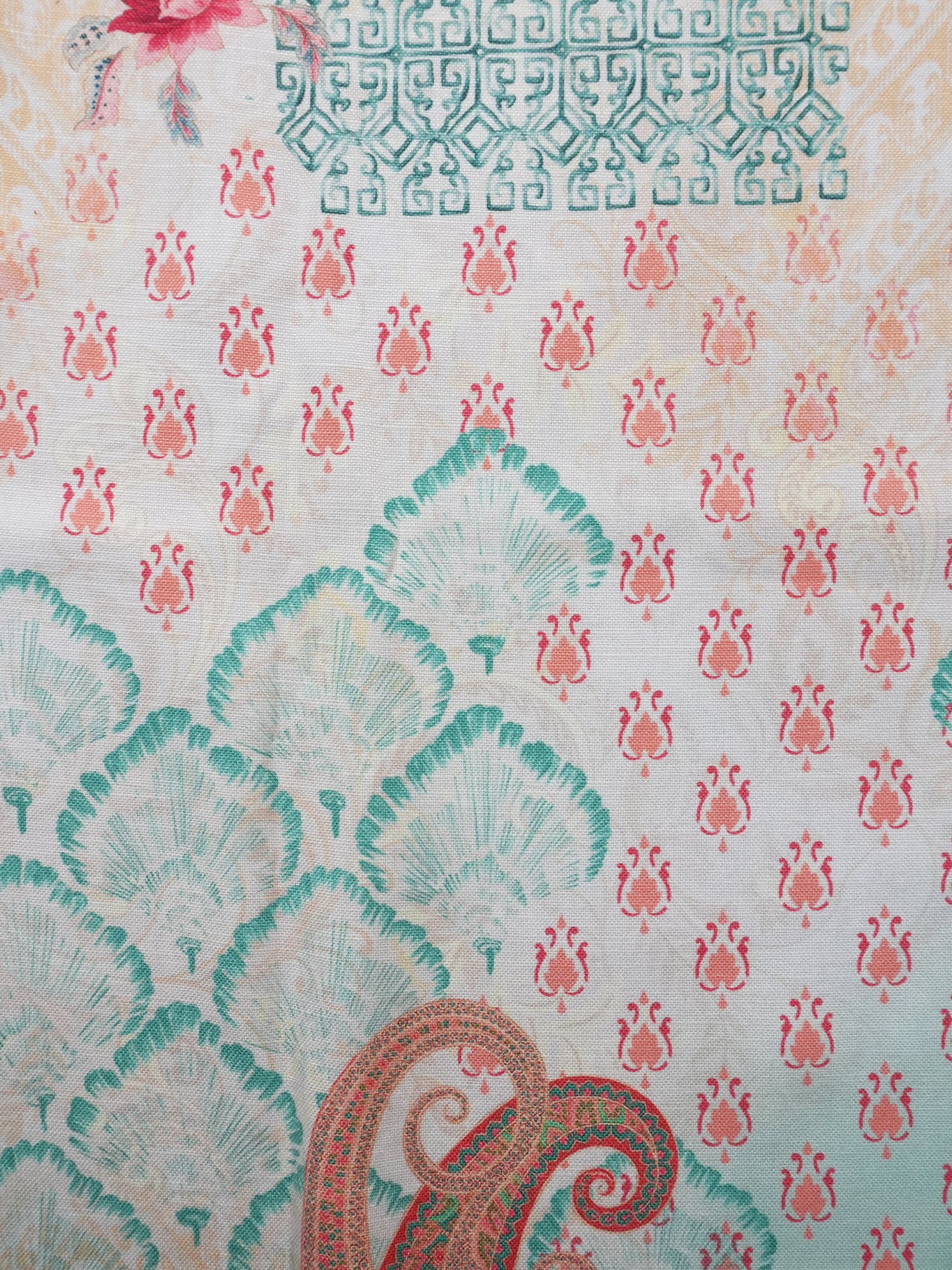 Jharokha Paisley Curtain Fabric