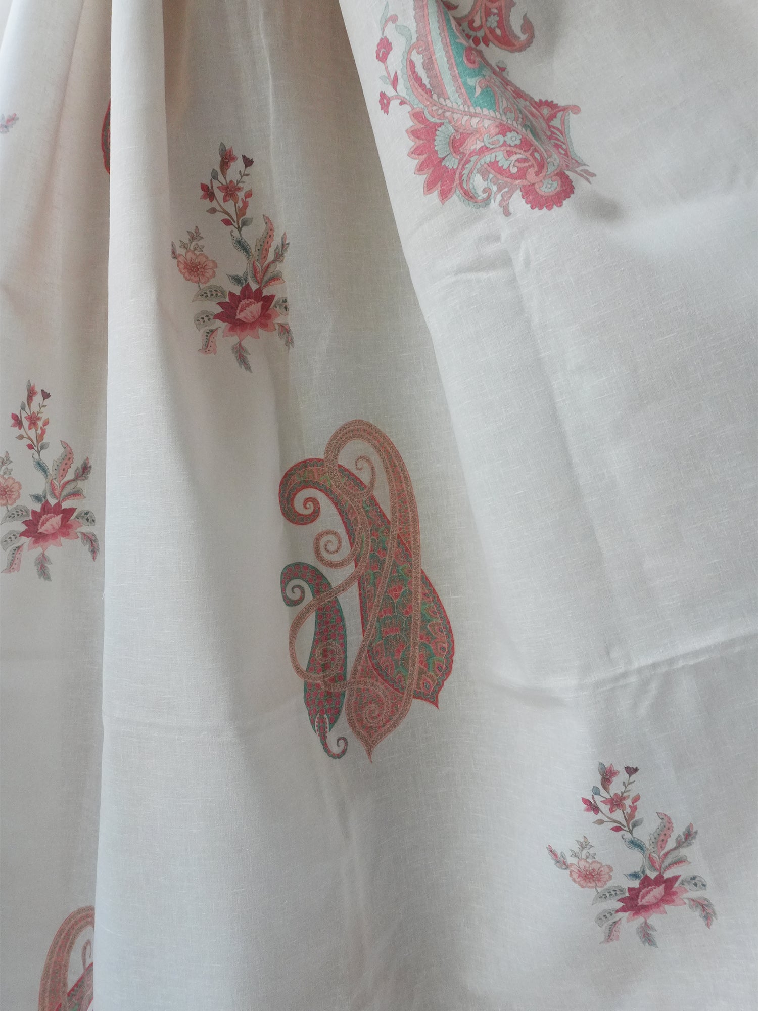 Aafreen Paisley Sheer Fabric