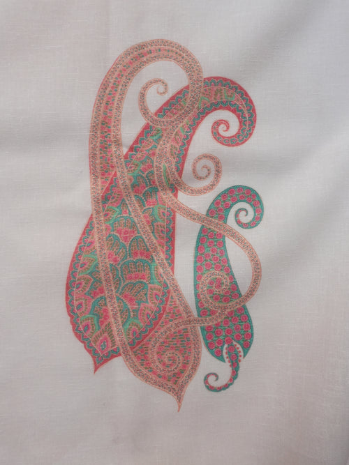 Aafreen Paisley Sheer Fabric