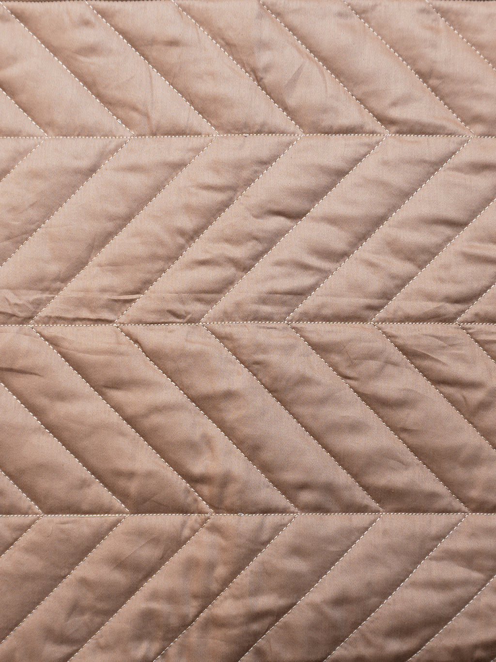 Serene Chevron AC Quilt Set- Beige