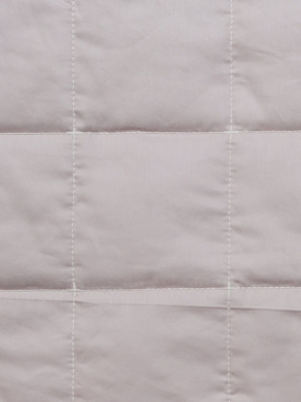 Classic Grid AC Quilt Set- Light Beige