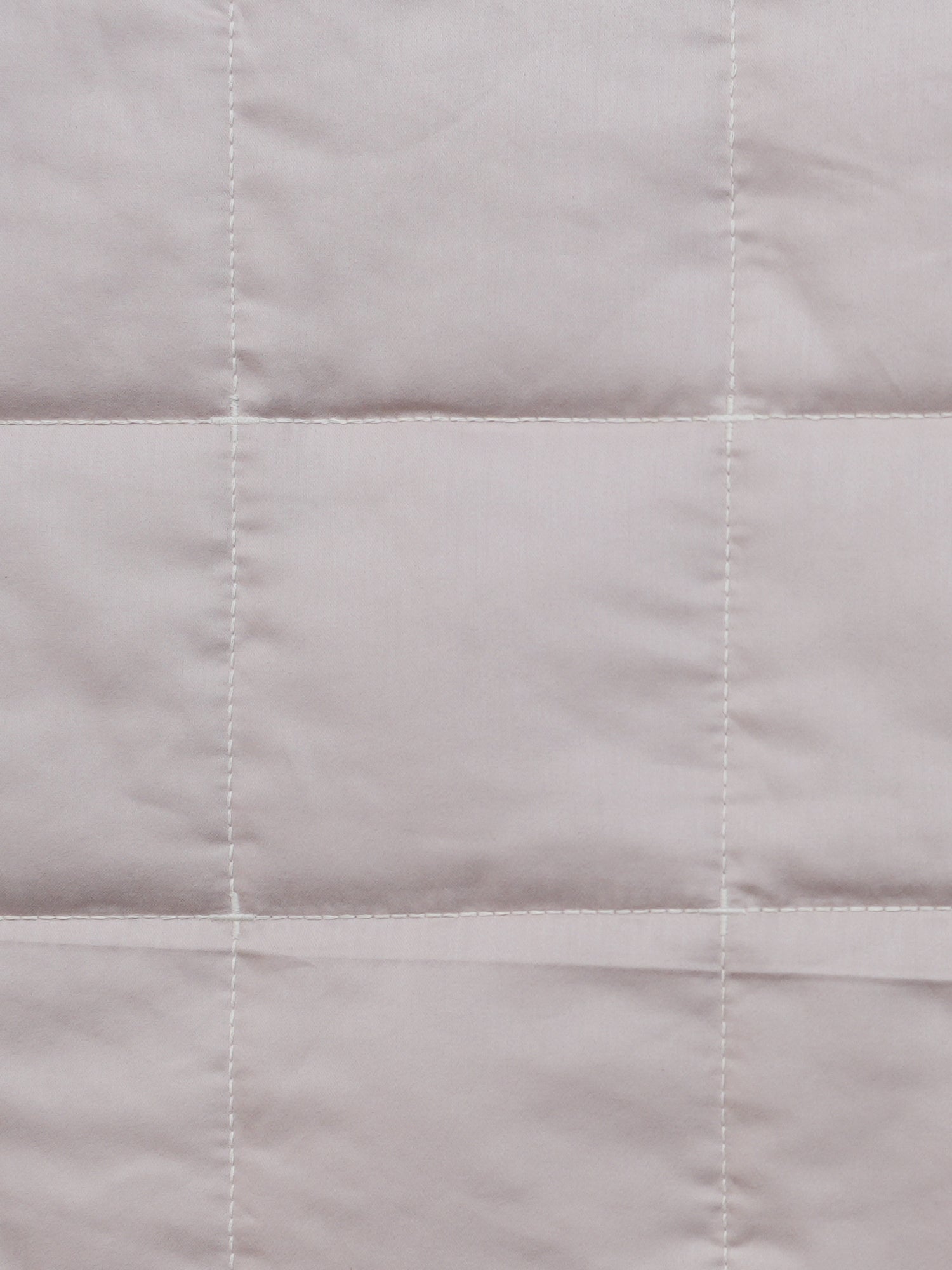 Classic Grid AC Quilt Set- Light Beige