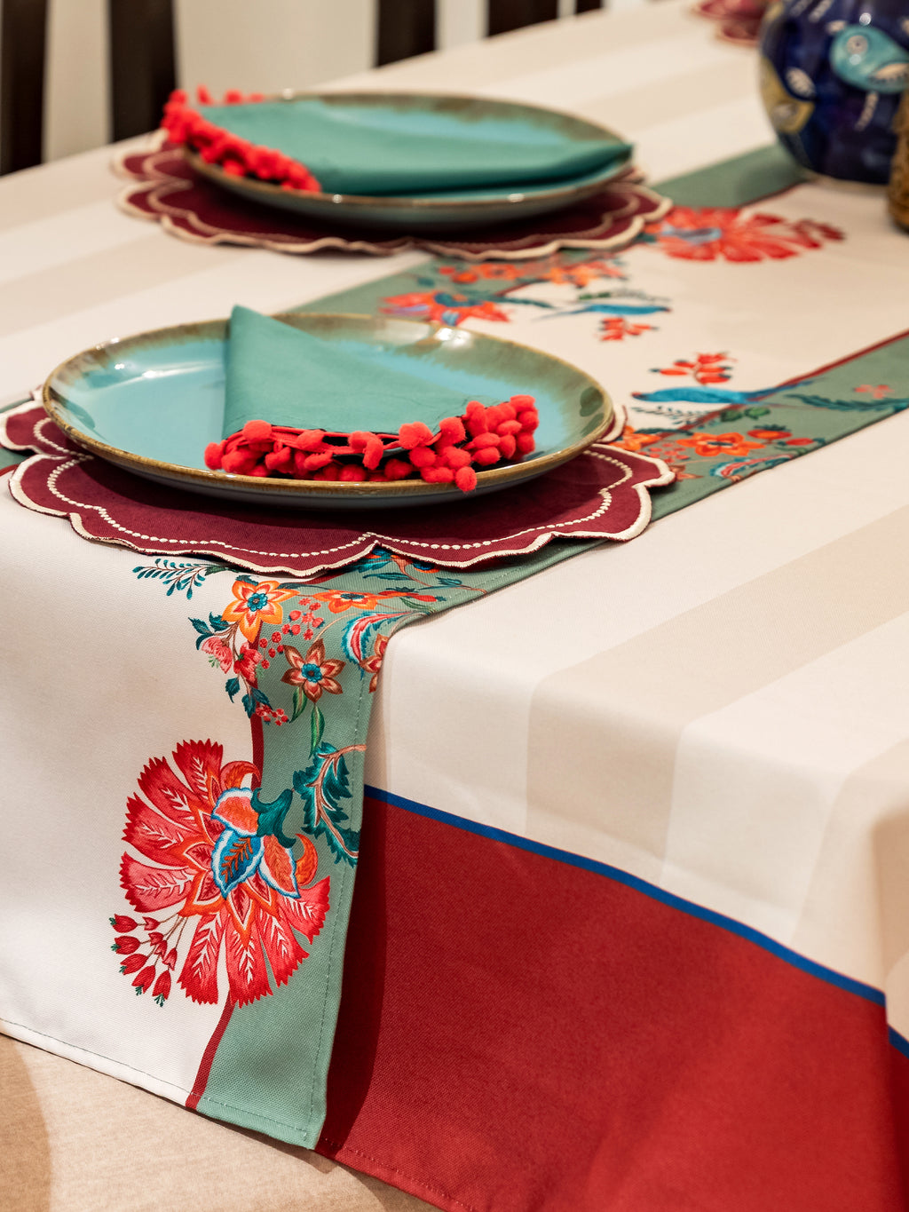 Mera Angana Stripe Table Cover