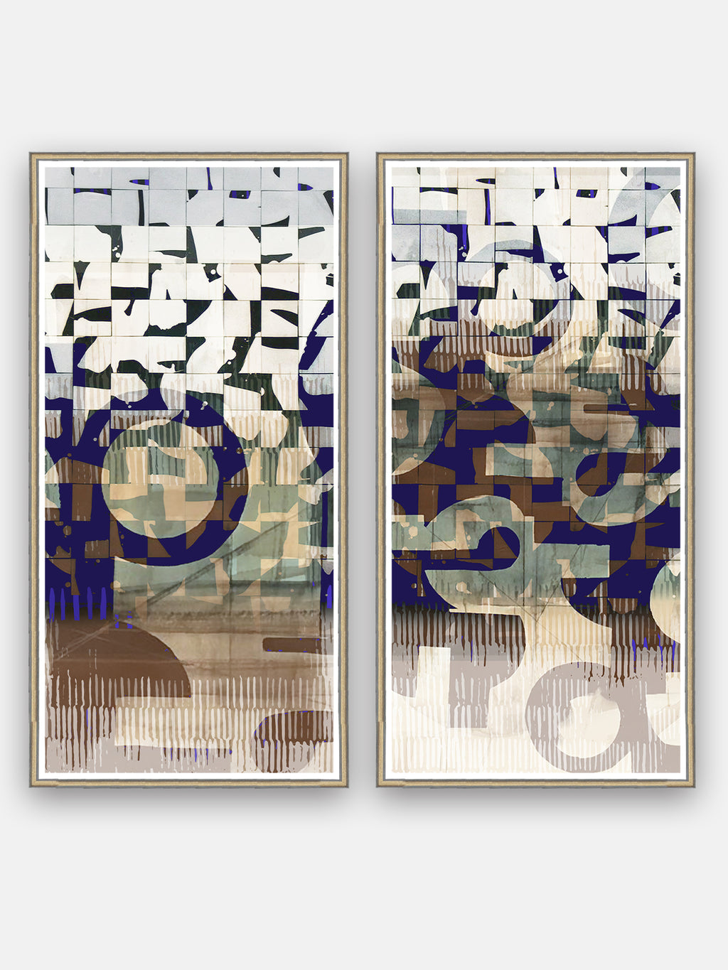 Midnight Mosaic Wall Art Cluster