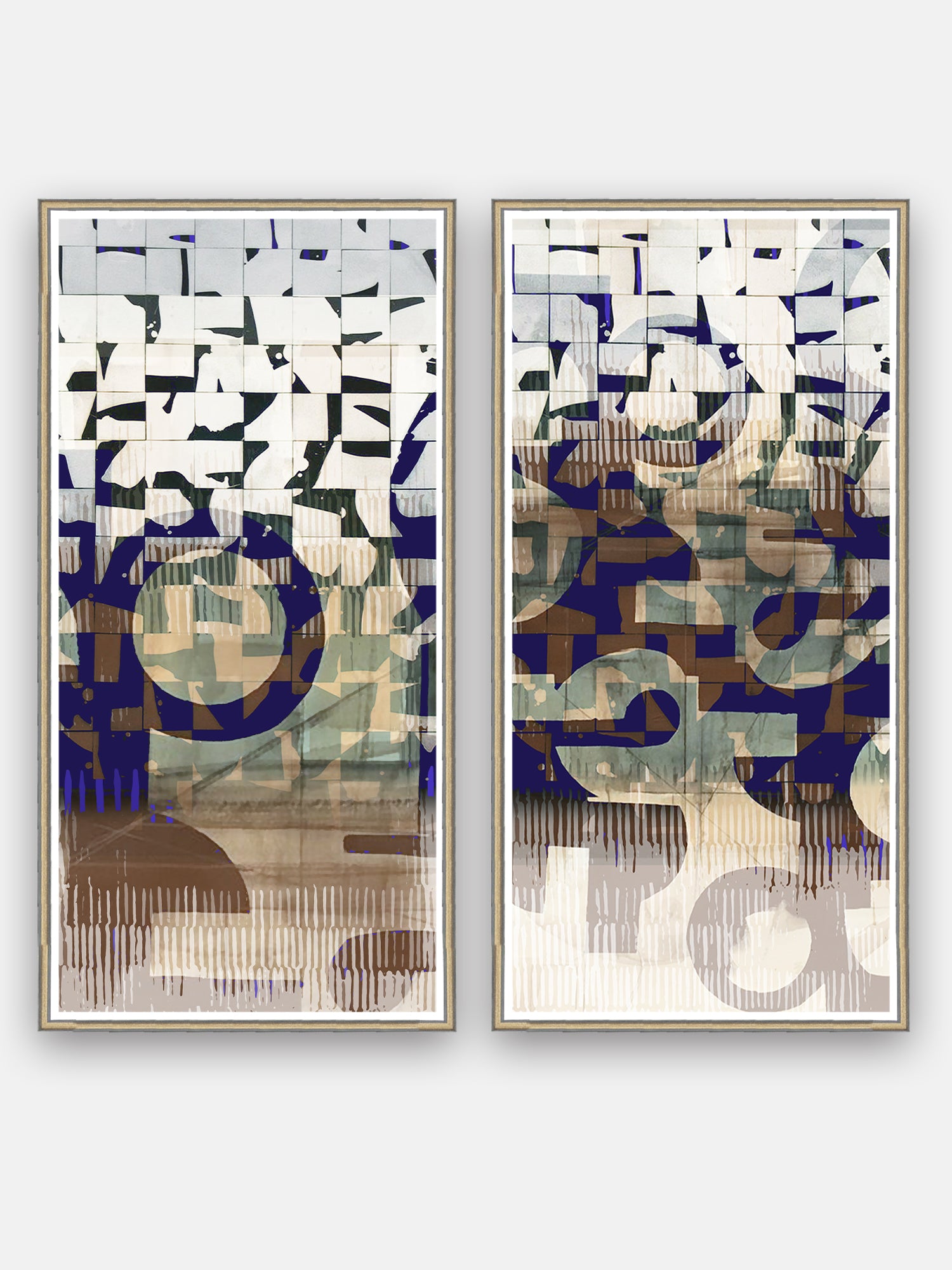 Midnight Mosaic Wall Art Cluster