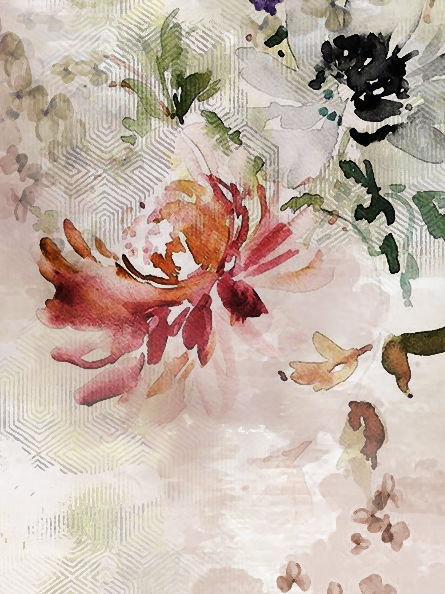 Blush Meadow Wall Art 1