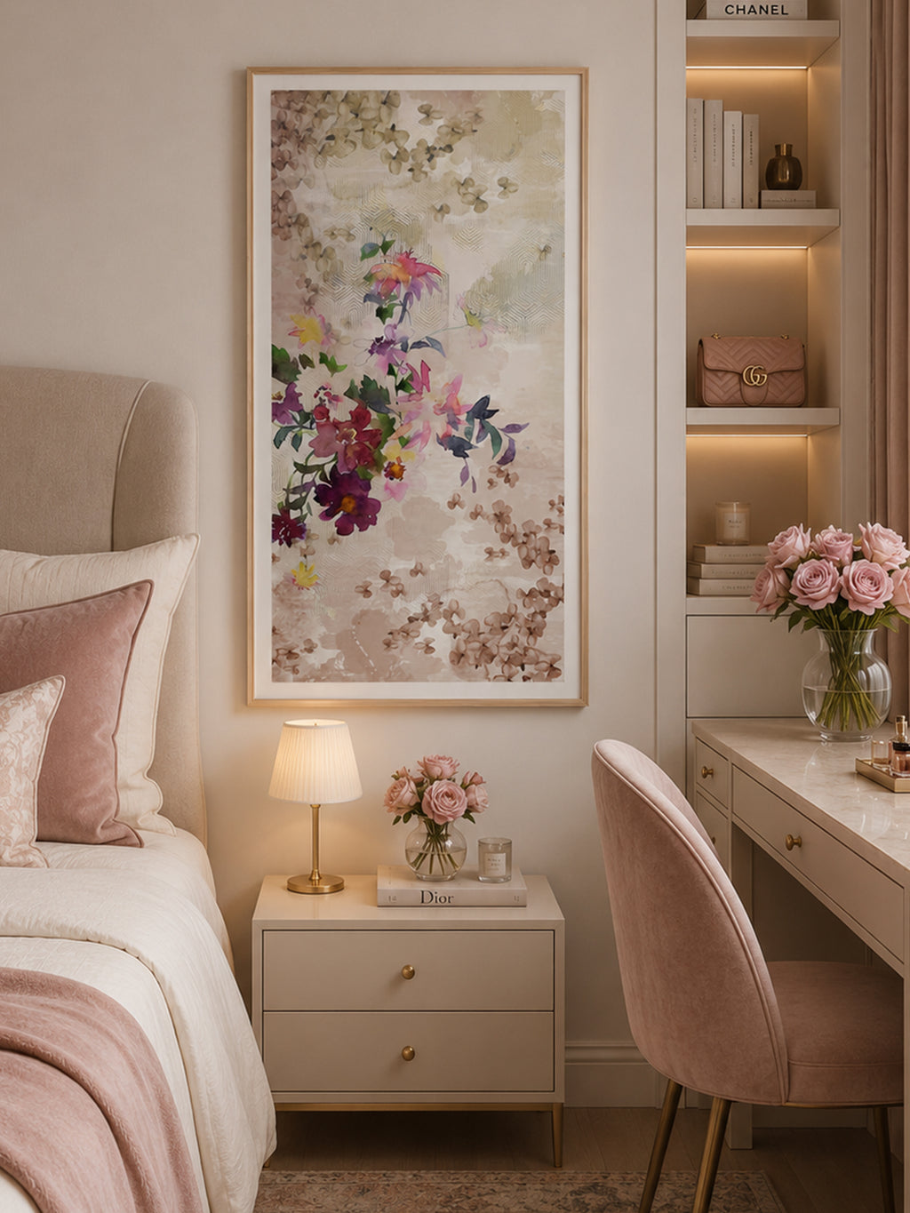 Blush Meadow Wall Art 2