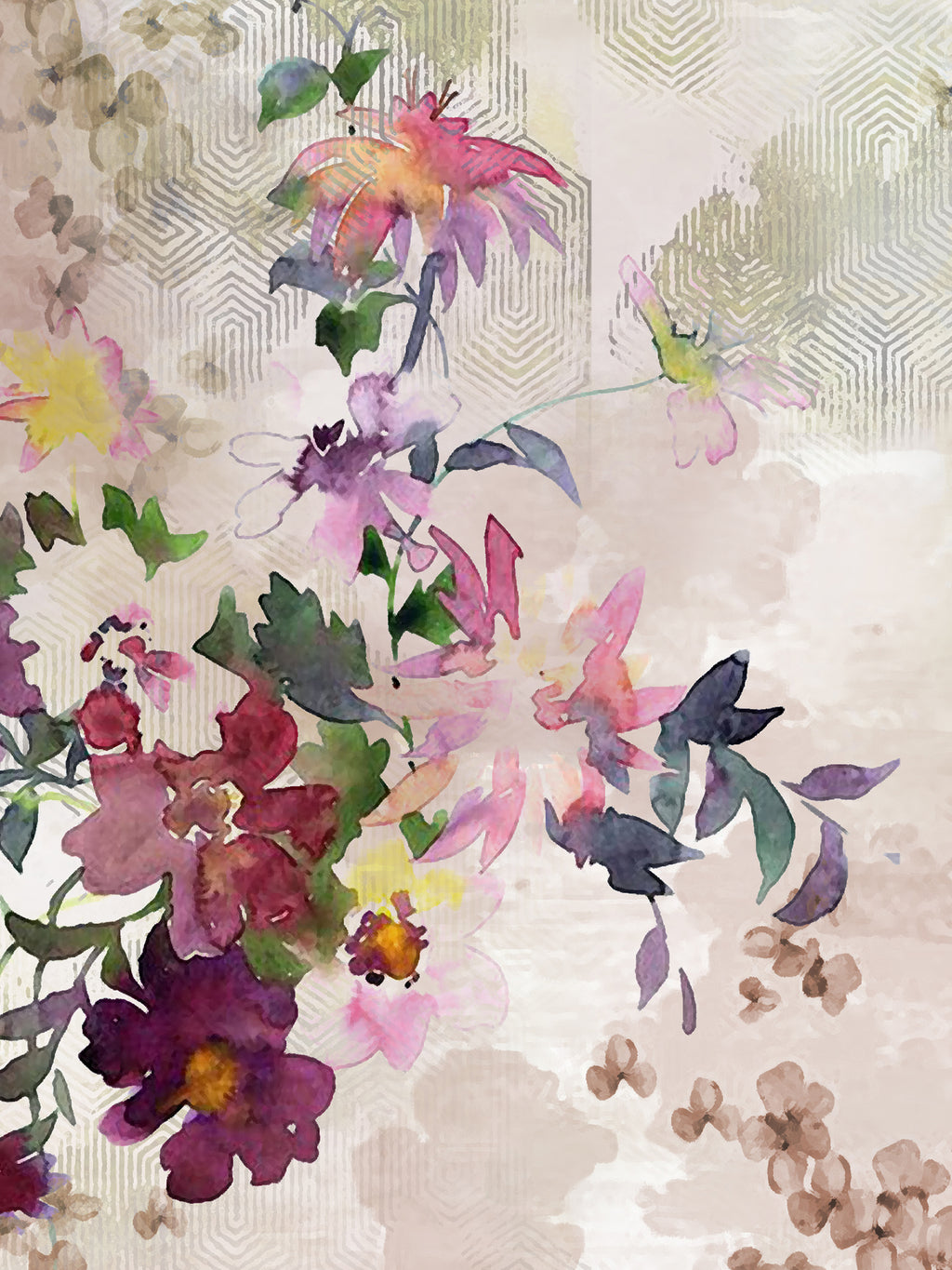 Blush Meadow Wall Art 2