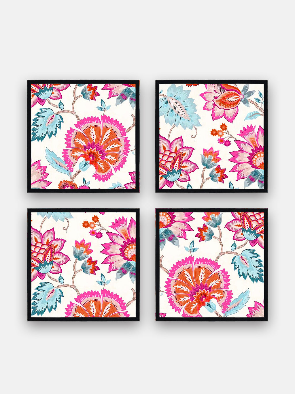 Gulabi Phool Wall Art Cluster