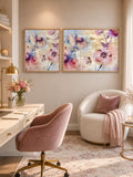 Pastel Petals Wall Art Cluster