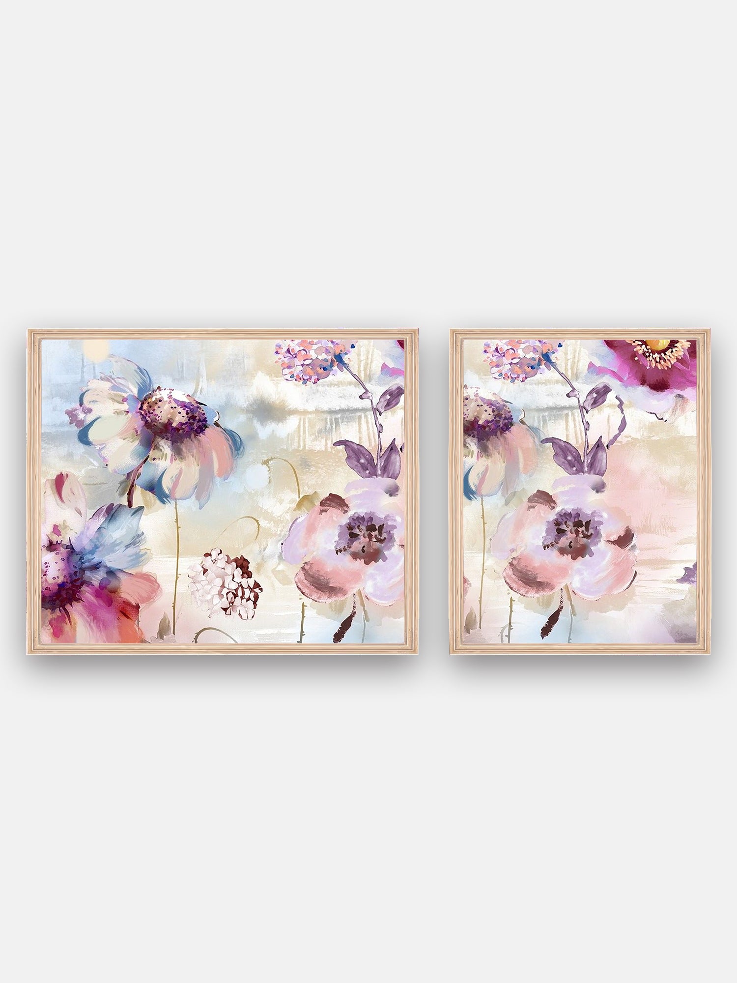 Pastel Petals Wall Art Cluster