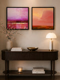 Rose Horizon Wall Art Cluster