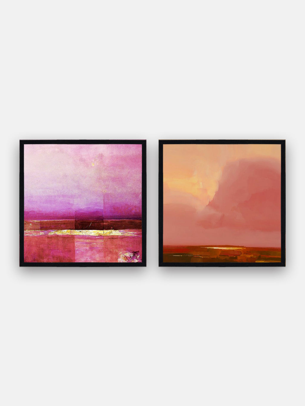Rose Horizon Wall Art Cluster