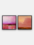 Rose Horizon Wall Art Cluster