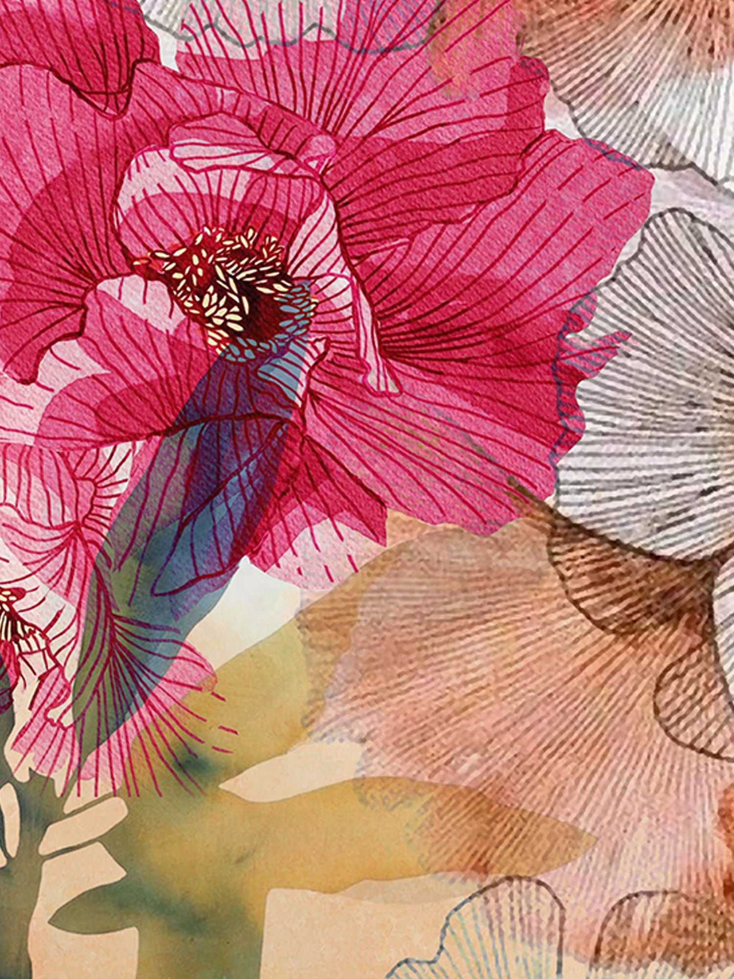 Blooming Abstract Wall Art