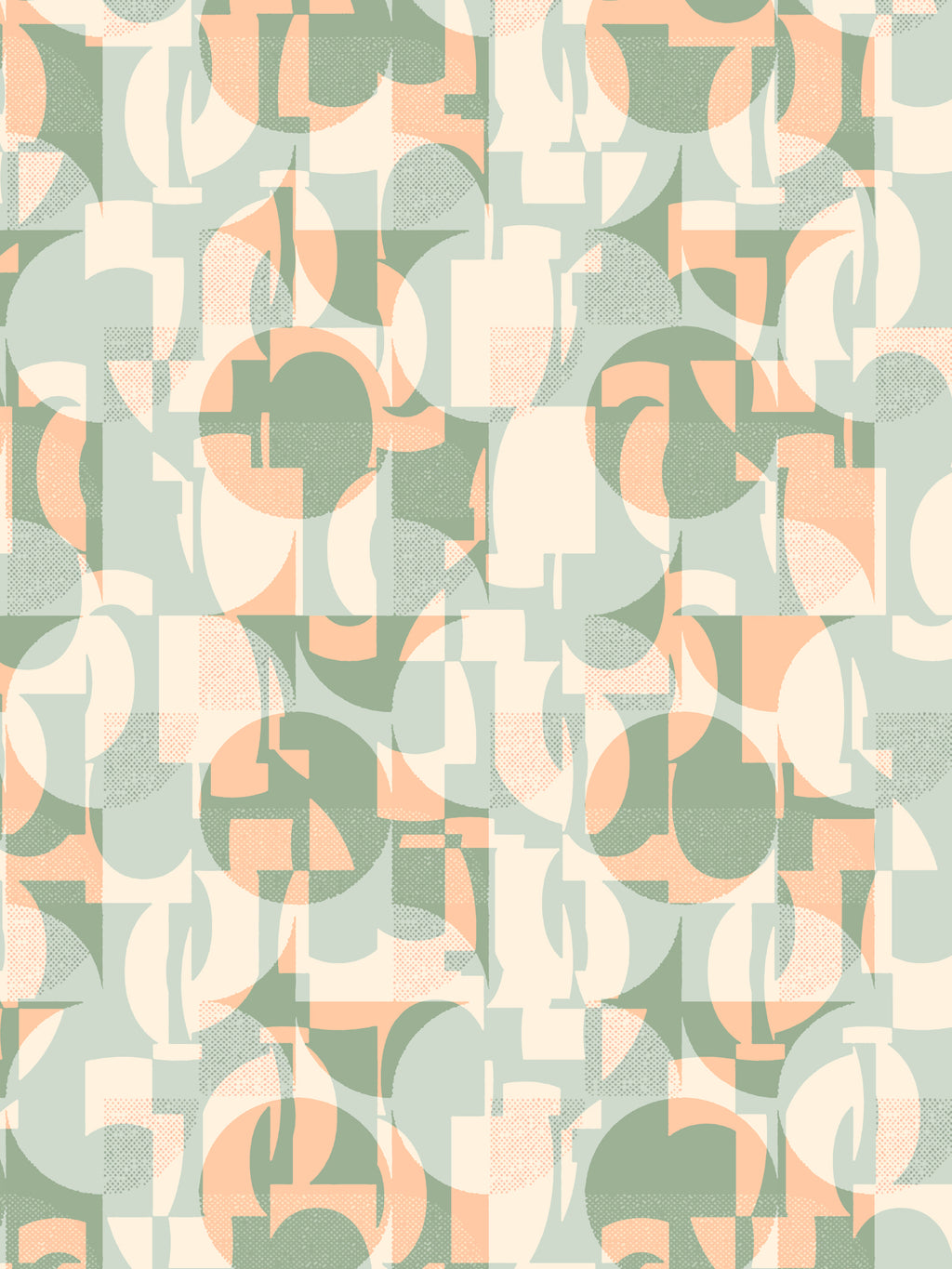 Retro Geometry- Sage