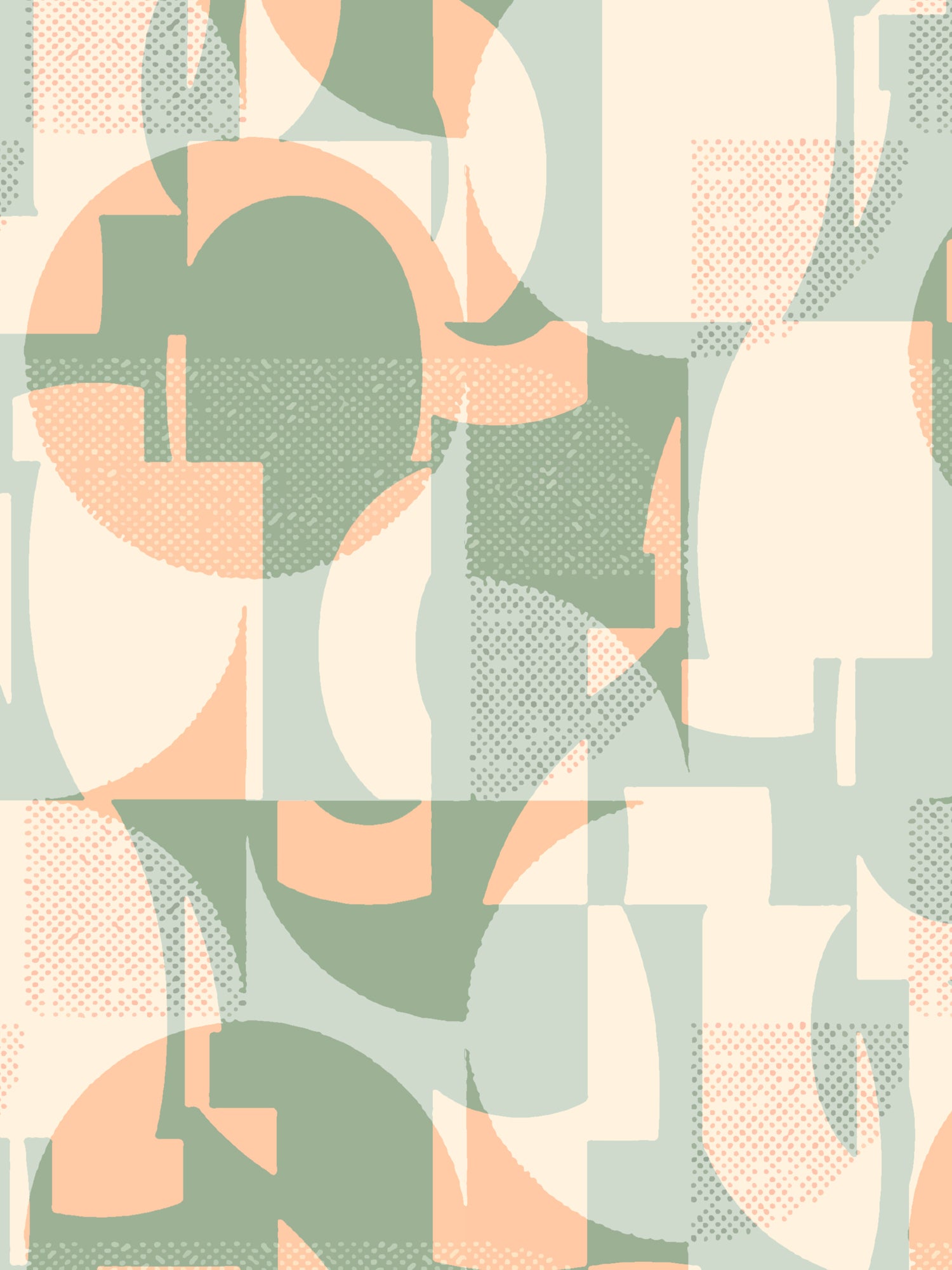 Retro Geometry- Sage