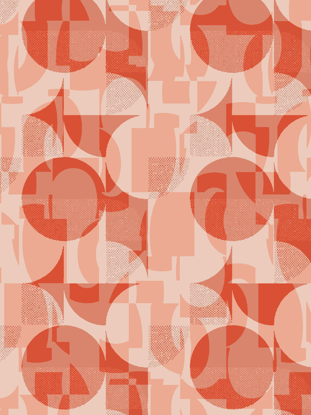 Retro Geometry- Orange