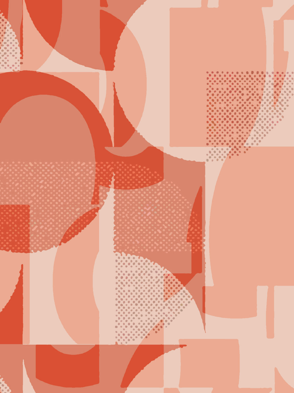 Retro Geometry- Orange